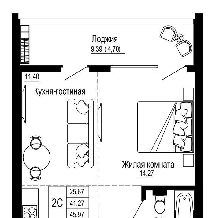 квартира г Ростов-на-Дону р-н Железнодорожный ул Привокзальная 3в фото 1