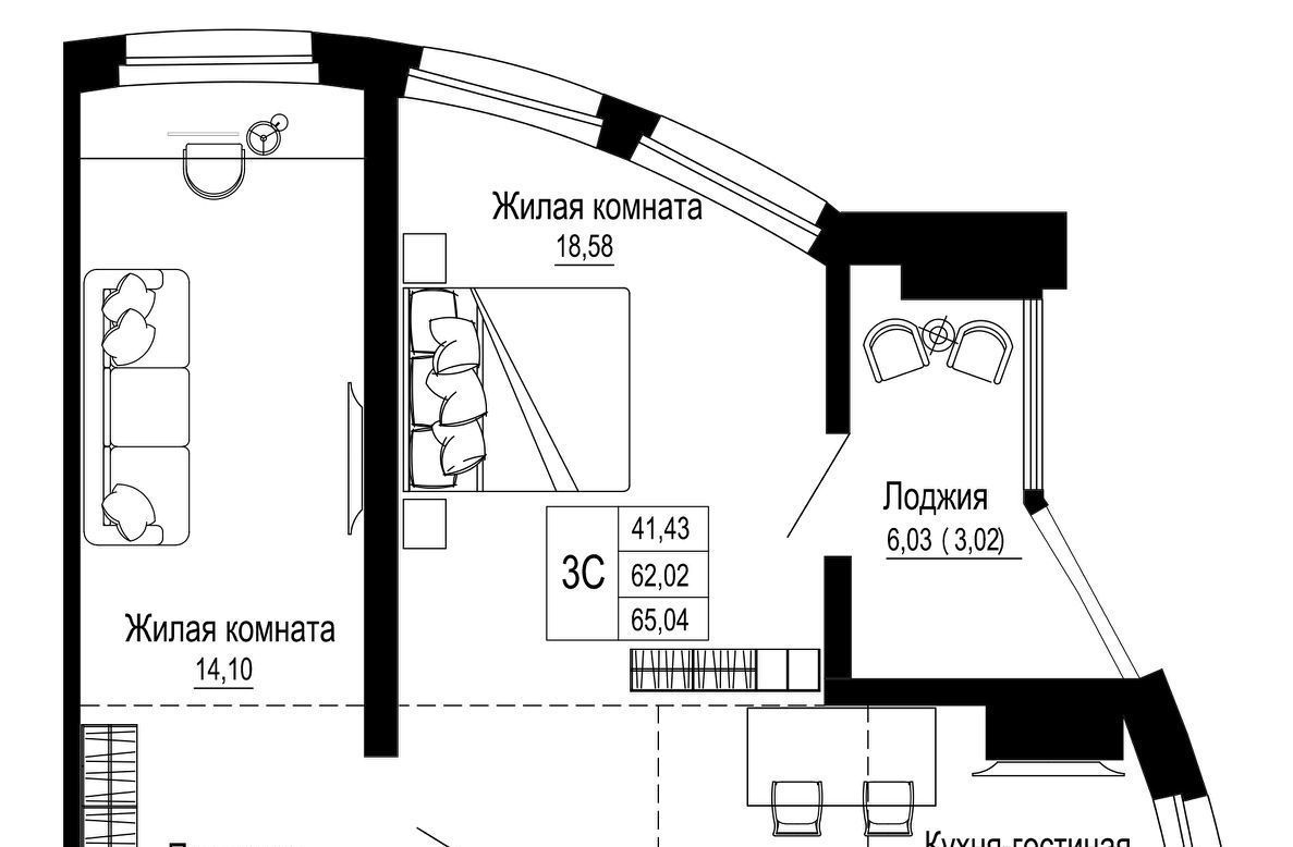 квартира г Ростов-на-Дону р-н Железнодорожный ул Привокзальная 3в фото 1