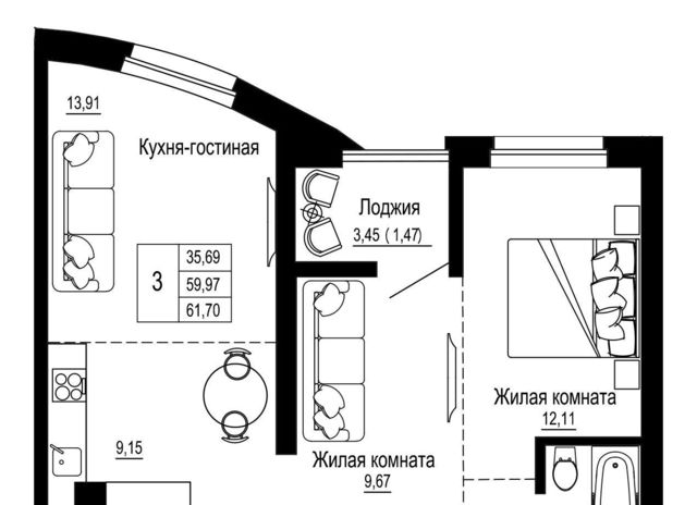 р-н Железнодорожный дом 3в фото