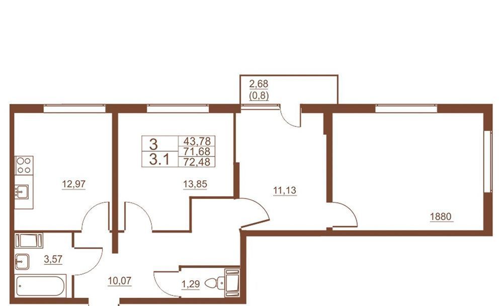 квартира г Санкт-Петербург п Шушары ш Московское 262к/4 Шушары фото 1