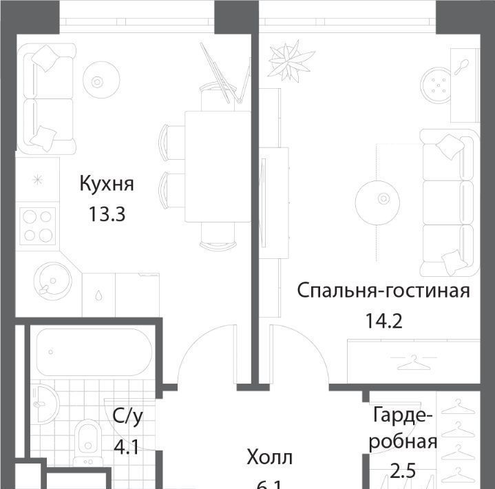 квартира г Москва метро Технопарк Даниловский ЖК Нагатино Ай-Ленд фото 1