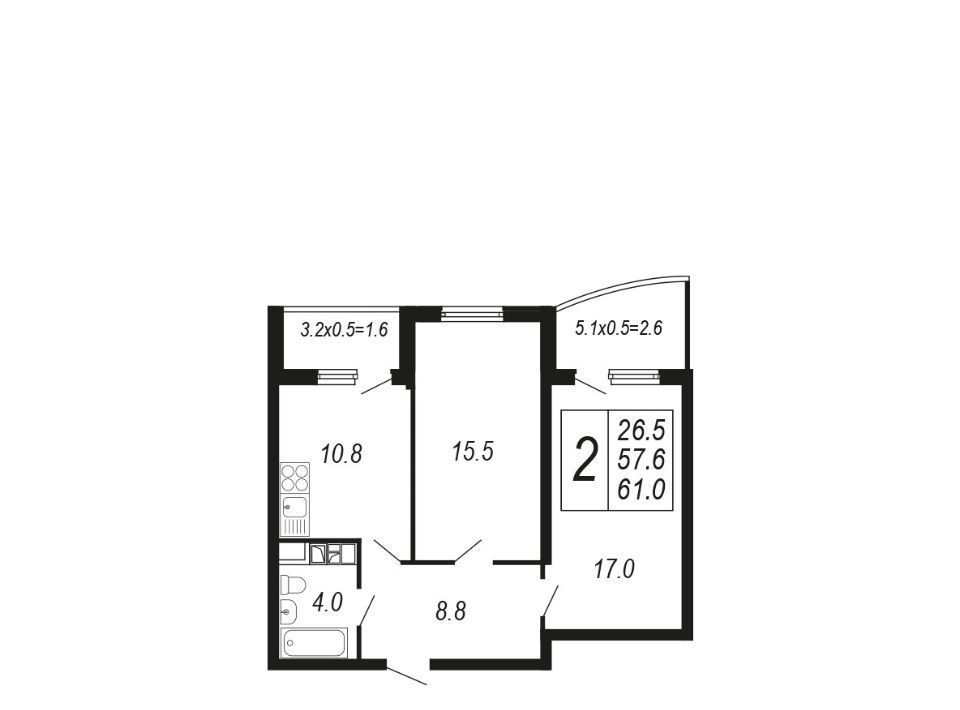 квартира г Краснодар р-н Прикубанский б-р Адмиралтейский 3к/4 фото 1