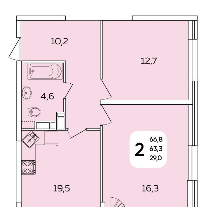 квартира г Краснодар р-н Прикубанский мкр Любимово 16/1 фото 1