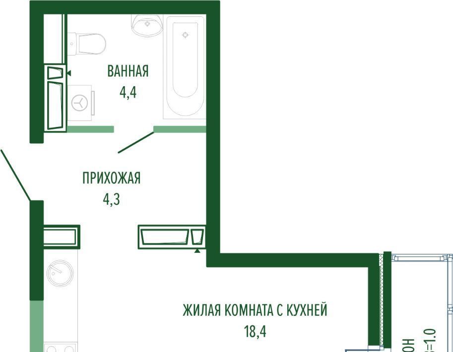 квартира г Краснодар р-н Прикубанский ул Круговая 6 Прикубанский округ фото 1