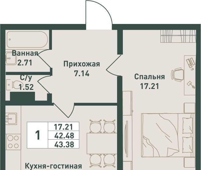 квартира р-н Всеволожский п им Свердлова мкр 1-й Рыбацкое фото 1