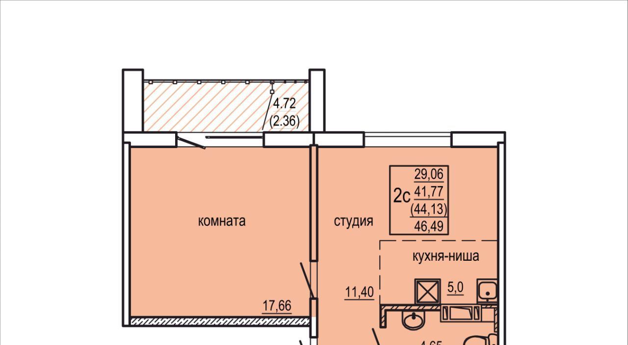 квартира г Челябинск р-н Курчатовский ЖК «Краснопольский» фото 1