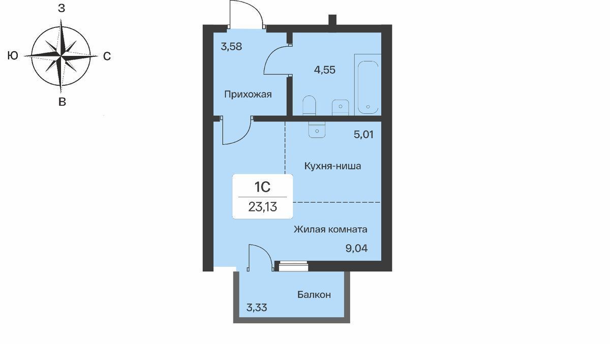 квартира р-н Всеволожский п Янино-1 ЖК Расцветай Янино Заневское городское поселение, Проспект Большевиков фото 1