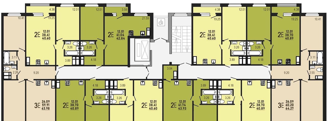 квартира г Курск р-н Сеймский ул Энгельса 115а/2 фото 2