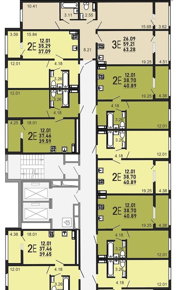 квартира г Курск р-н Сеймский ул Энгельса 115/3 фото 2