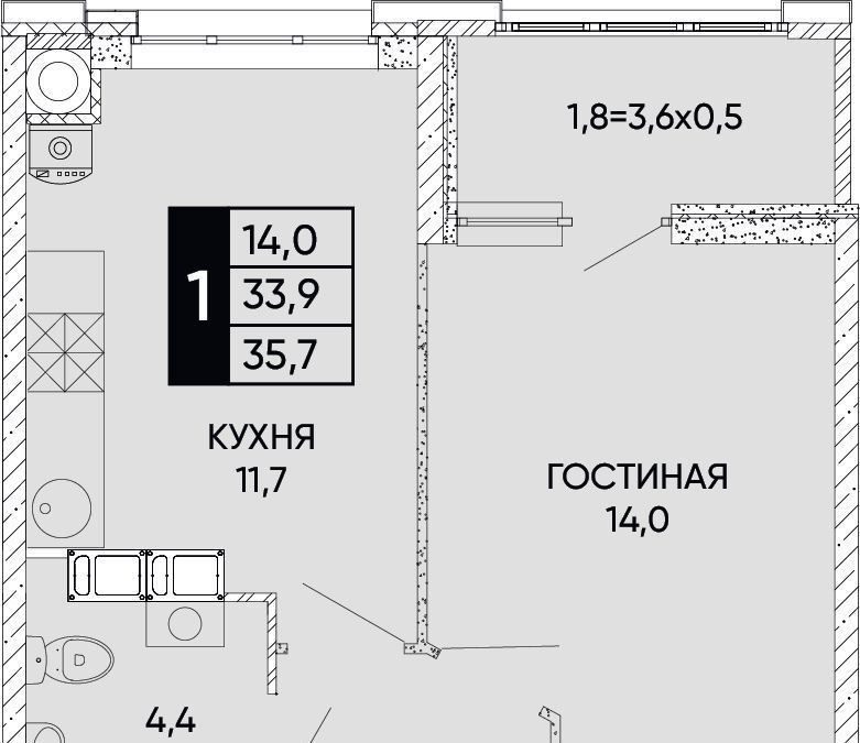 квартира г Ростов-на-Дону р-н Кировский ЖК Левобережье фото 1