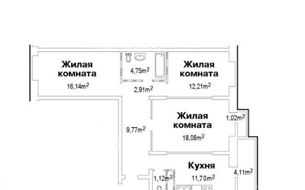 квартира г Москва метро Лермонтовский проспект ул Новая 9 Московская область, Люберцы фото 35