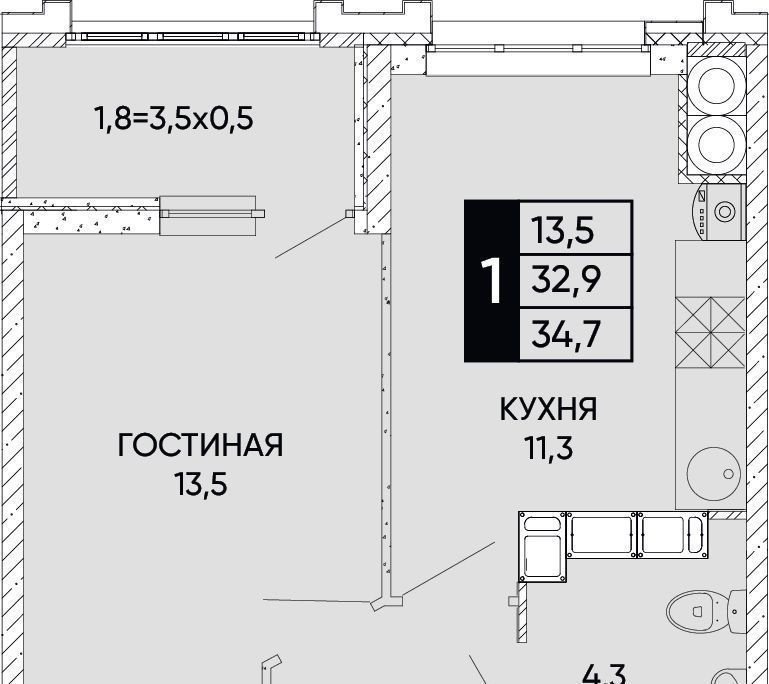 квартира г Ростов-на-Дону р-н Кировский ЖК Левобережье фото 1