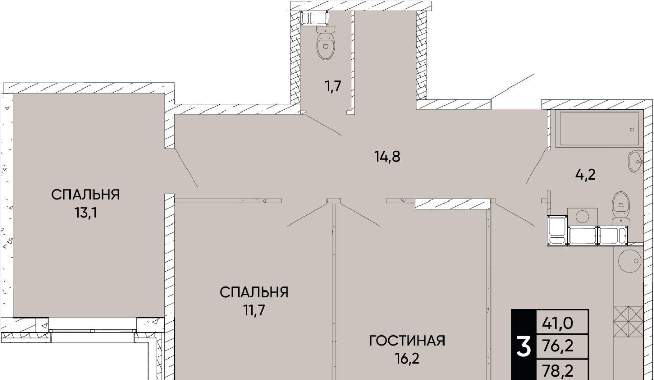 квартира г Ростов-на-Дону р-н Кировский ЖК Левобережье фото 1