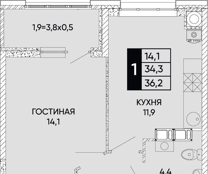 квартира г Ростов-на-Дону р-н Кировский ЖК Левобережье фото 1