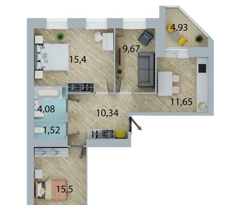 квартира г Омск р-н Кировский ул 3-я Енисейская 28/1 фото 1