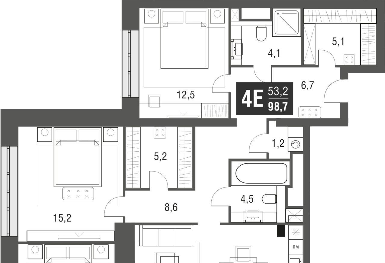 квартира г Москва метро Свиблово проезд Серебрякова 11/13к 1 фото 1