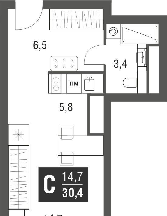 квартира г Москва метро Свиблово проезд Серебрякова 11/13к 1 фото 1