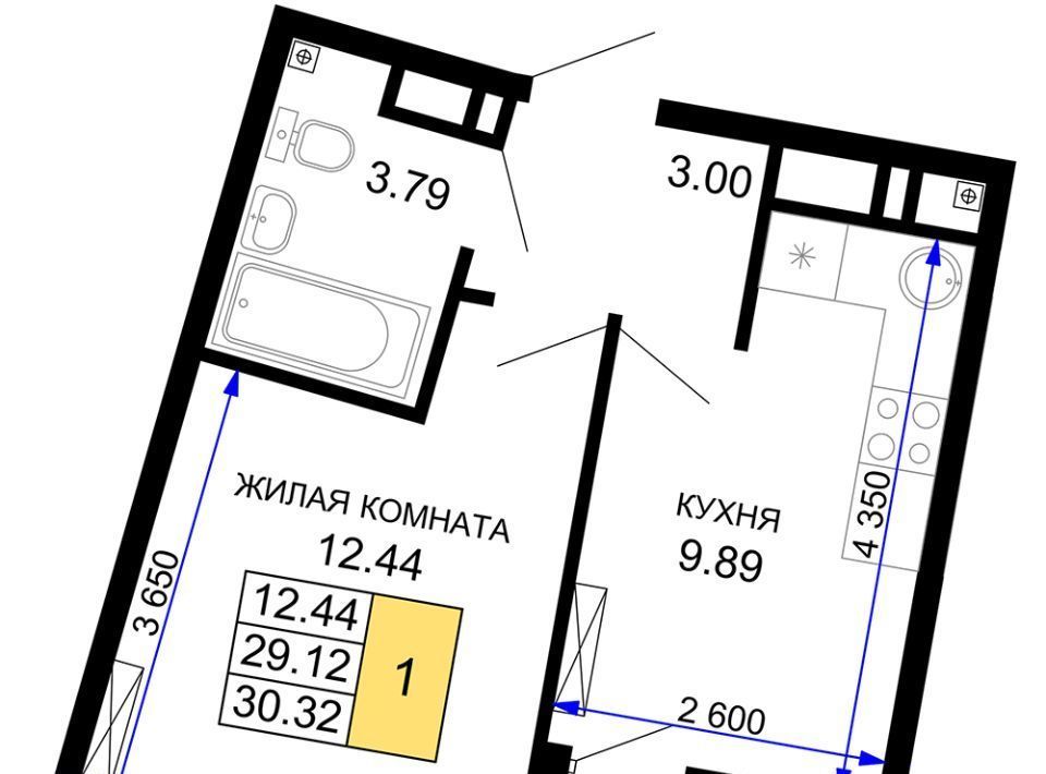 квартира г Краснодар р-н Центральный ул Новая ЖК Фонтаны Черемушки мкр фото 1