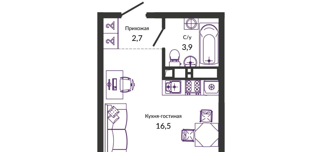 квартира г Краснодар р-н Прикубанский ул им. Героя Георгия Бочарникова 2/2 фото 1