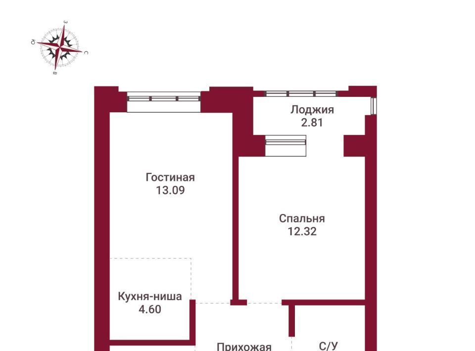 квартира г Новосибирск Маршала Покрышкина ул Державина 50 фото 3