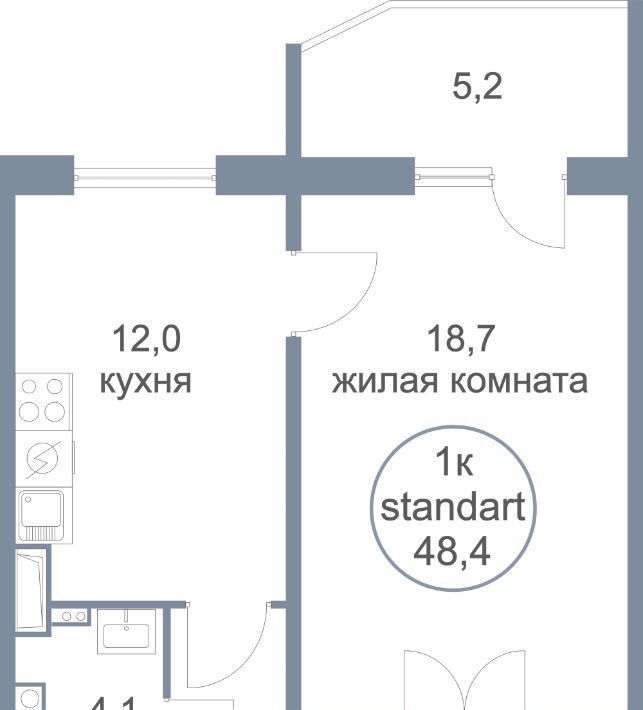 квартира городской округ Солнечногорск д Голубое ЖК «Первый Зеленоградский» Нахабино фото 1