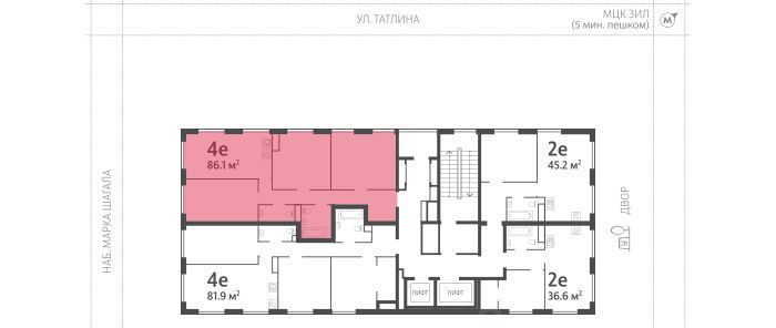 квартира г Москва метро Тульская Даниловский наб Марка Шагала 13 фото 3