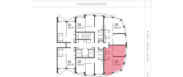 квартира г Москва метро ЗИЛ Даниловский б-р Братьев Весниных 10 фото 3