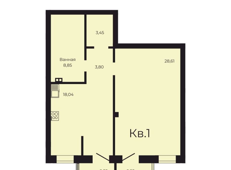 квартира г Заречный Жилой Лесная сказка кв-л фото 1