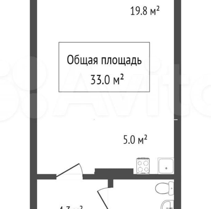 квартира г Новосибирск р-н Октябрьский ул В.Высоцкого 54/2 фото 6