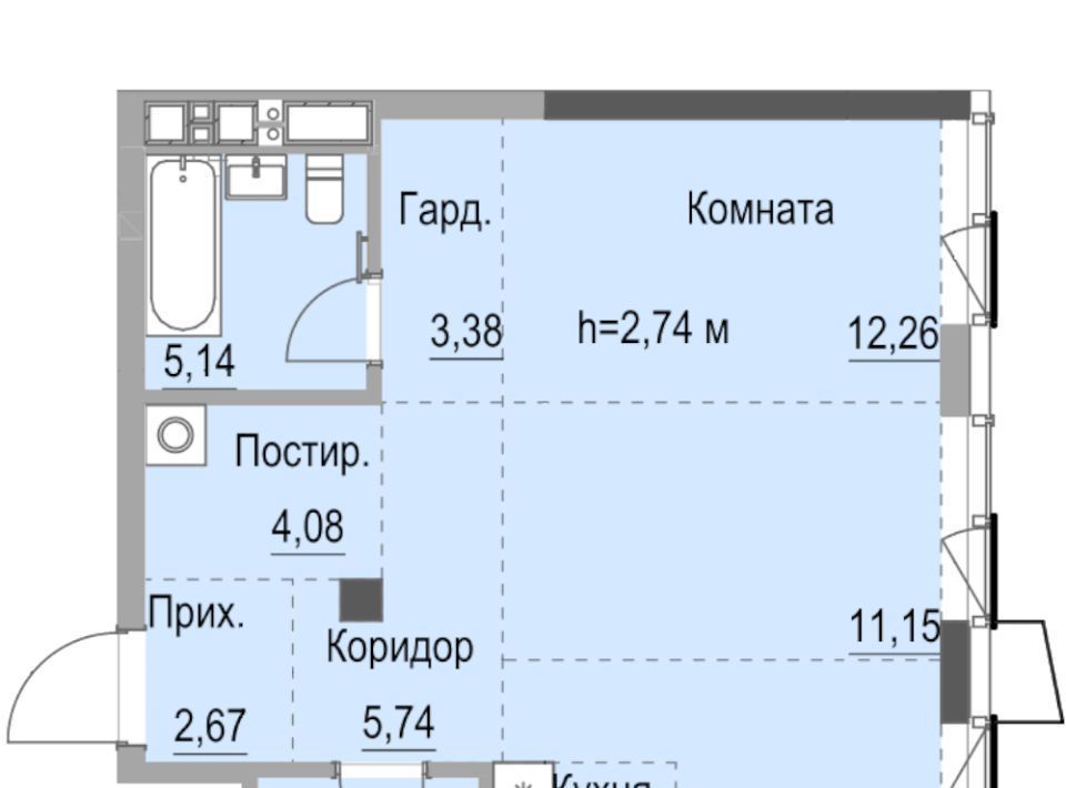 квартира г Ижевск р-н Октябрьский ул Лихвинцева 17 фото 1