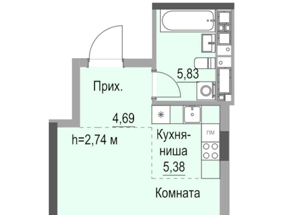 квартира г Ижевск р-н Октябрьский ул Лихвинцева 17 фото 1