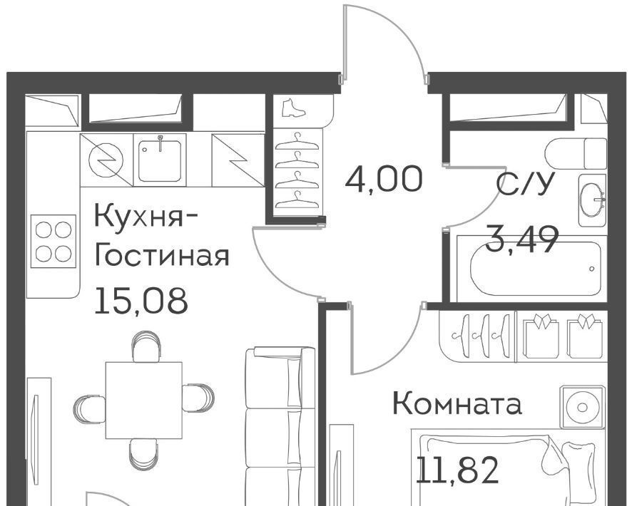 квартира г Москва метро Юго-Восточная метро Нижегородская ЖК Аквилон Бисайд ао, Нижегородский район муниципальный район фото 1