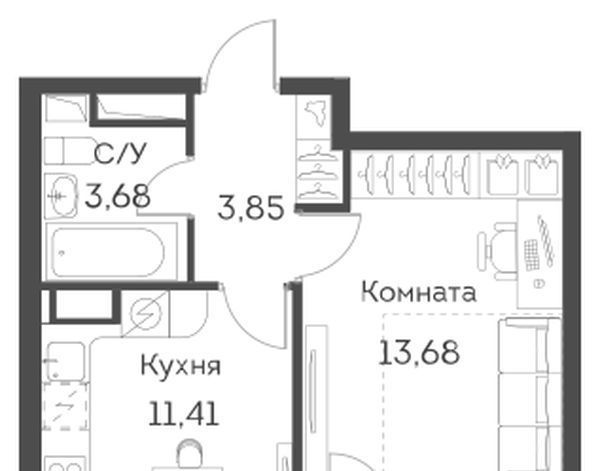 квартира г Москва метро Юго-Восточная метро Нижегородская ЖК Аквилон Бисайд ао, Нижегородский район муниципальный район фото 1