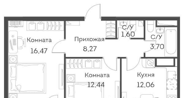 квартира г Москва метро Юго-Восточная метро Нижегородская ЖК Аквилон Бисайд ао, Нижегородский район муниципальный район фото 1