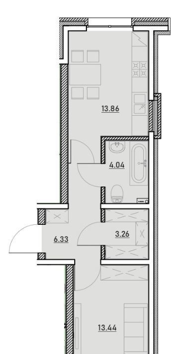 квартира г Иркутск р-н Ленинский ЖК Zenith фото 1