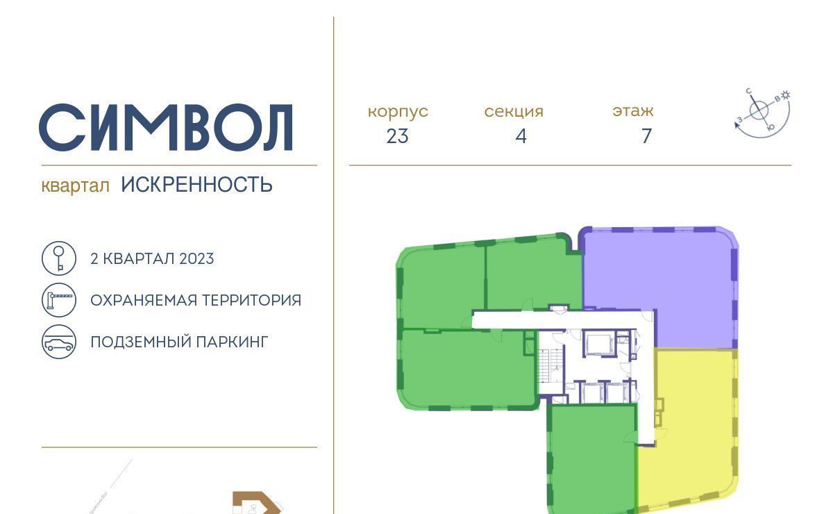 квартира г Москва метро Площадь Ильича ЖК Символ Искренность кв-л фото 2