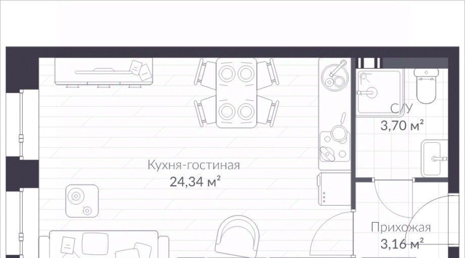 квартира г Санкт-Петербург п Стрельна ш Красносельское 22 метро Проспект Ветеранов фото 1