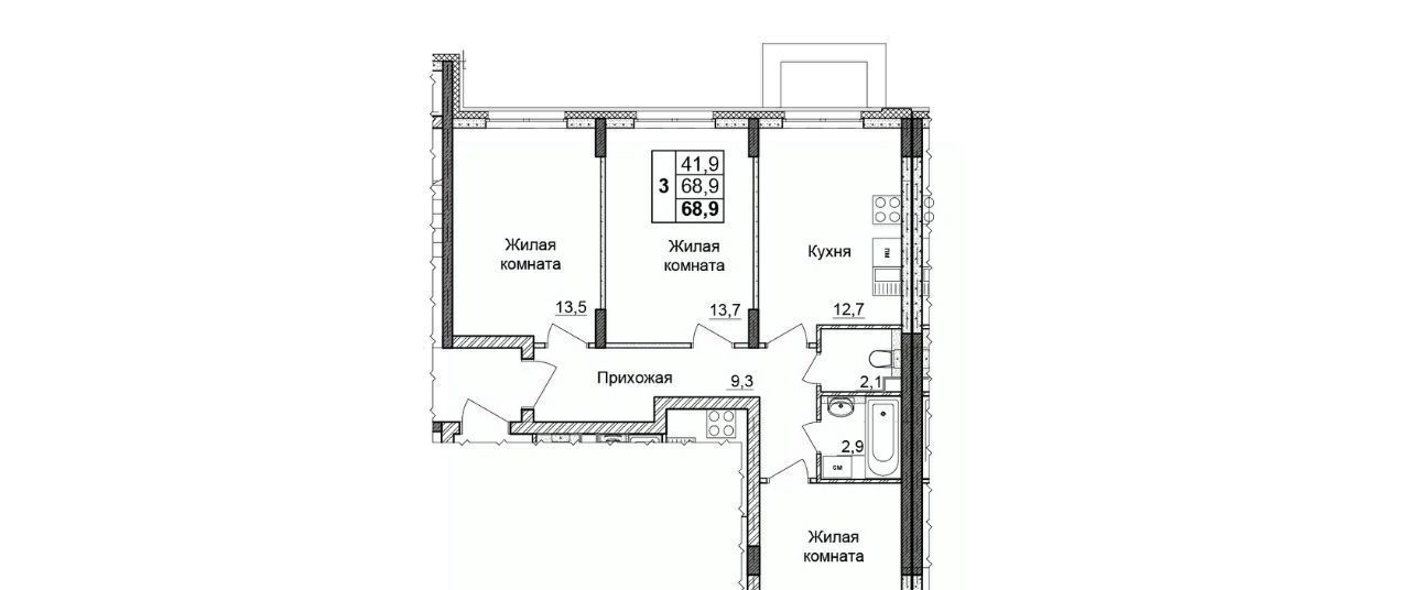 квартира г Нижний Новгород Горьковская ул Новокузнечихинская 4 фото 1