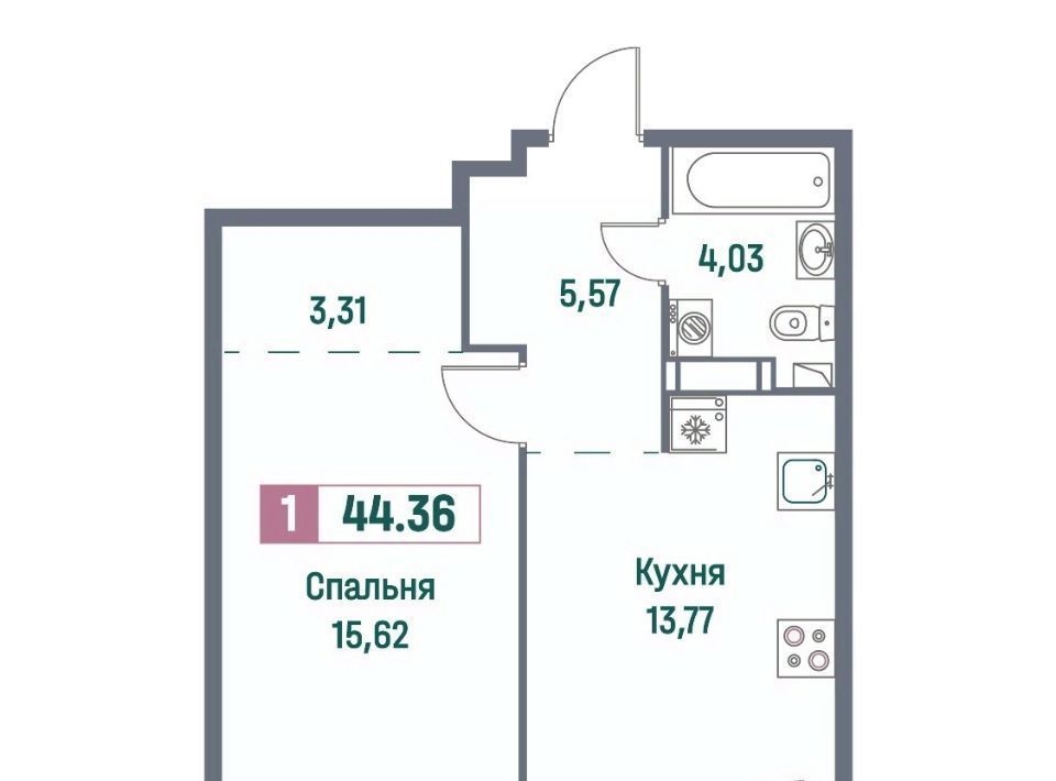 квартира г Мурино Западное Мурино ул Екатерининская 22/2 ЖК «Ленинградская перспектива» Девяткино фото 1