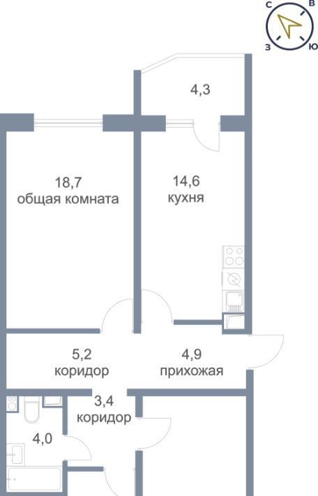 квартира г Ханты-Мансийск ул Георгия Величко 13 фото 1