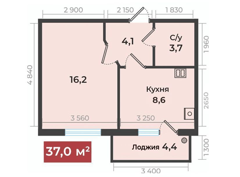 квартира г Ставрополь р-н Промышленный ЖК Европейский-4 фото 1