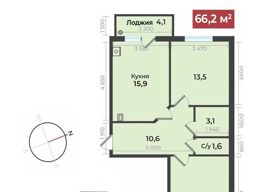 квартира г Ставрополь р-н Промышленный ЖК Европейский-4 фото 1