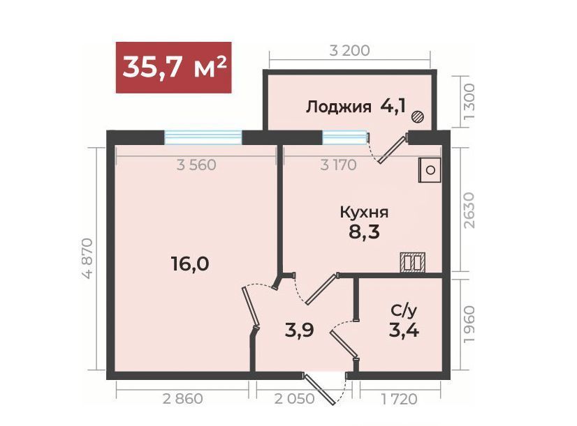 квартира г Ставрополь р-н Промышленный ЖК Европейский-4 фото 1