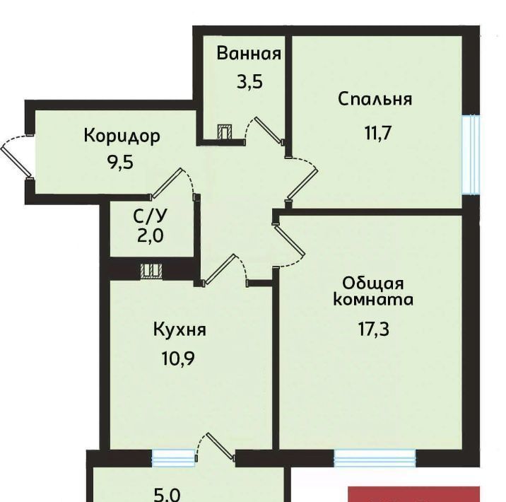 квартира г Ставрополь р-н Промышленный ул Рогожникова 21/2 фото 1