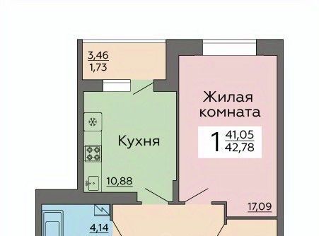 квартира г Воронеж р-н Коминтерновский ул Независимости 78б фото 1