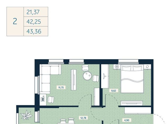 квартира г Санкт-Петербург метро Ломоносовская ул Седова 89к/5 фото