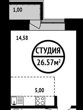 квартира г Уфа р-н Ленинский ул Молодежная 7 фото 1