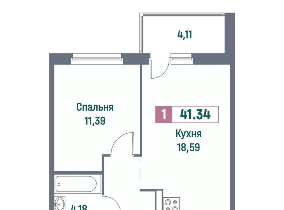 квартира р-н Всеволожский г Мурино ЖК «Ленинградская перспектива» Девяткино фото 1