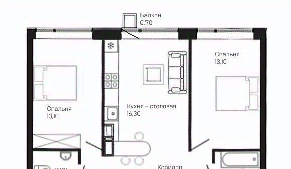 квартира р-н Ярославский п Красный Бор ул Мирная 11 Заволжское с/пос фото 1