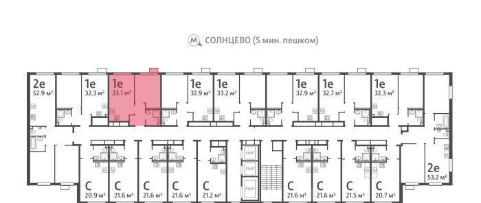 квартира г Москва метро Солнцево ЖК Лучи-2 фото 3